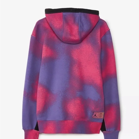 NWT Mens Nike Air Jordan PSG Tie-Dye Pullover Hoodie Size 2XL CK9649-510 Warm - Picture 5 of 16